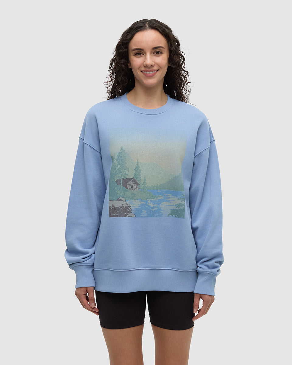 Washed Lakeshore Relaxed Crew-1
