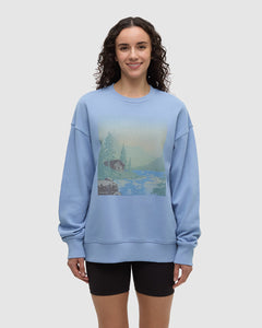 Washed Lakeshore Relaxed Crew-1
