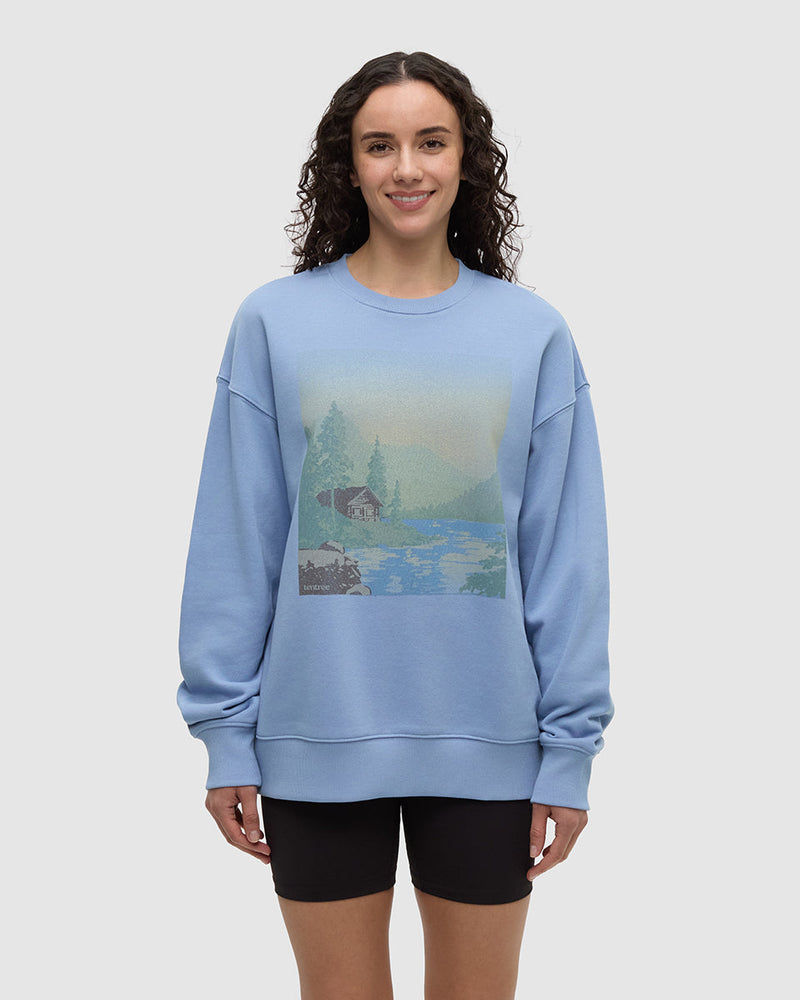 Washed Lakeshore Relaxed Crew-1