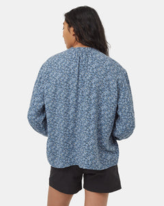 EcoWoven Crepe Smocked Blouse-3