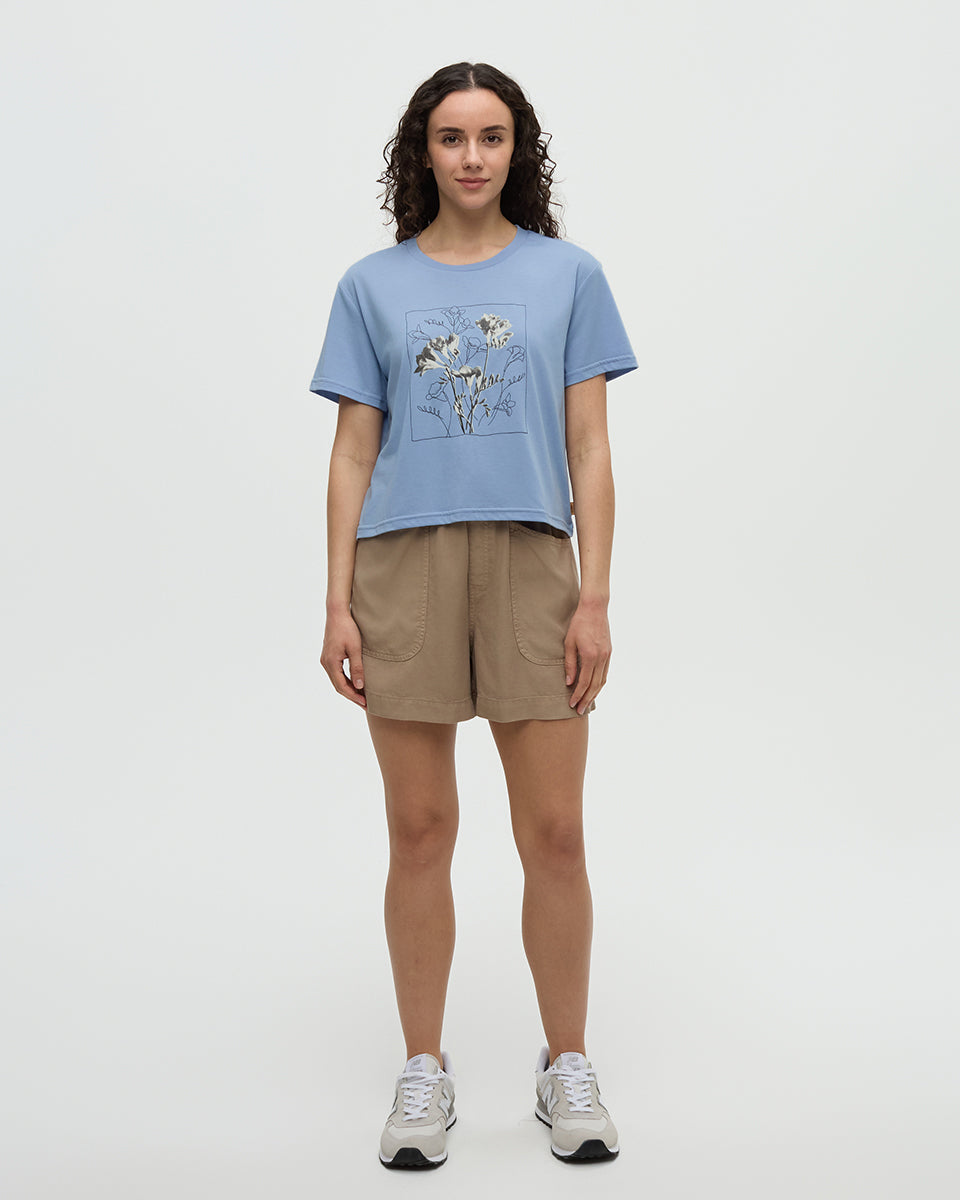Floral Crop T-Shirt-2