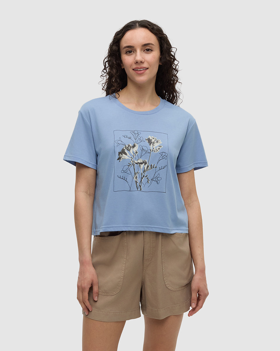 Floral Crop T-Shirt-1