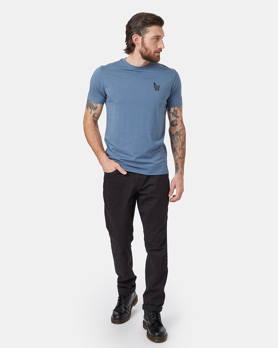 Peru Embroidered Llama T-Shirt-1