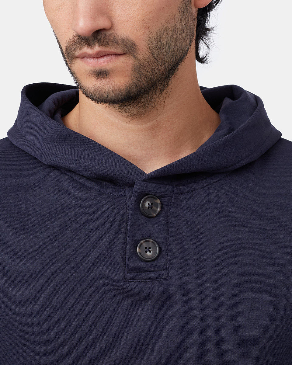Treefleece 1/4 Button Hoodie-4