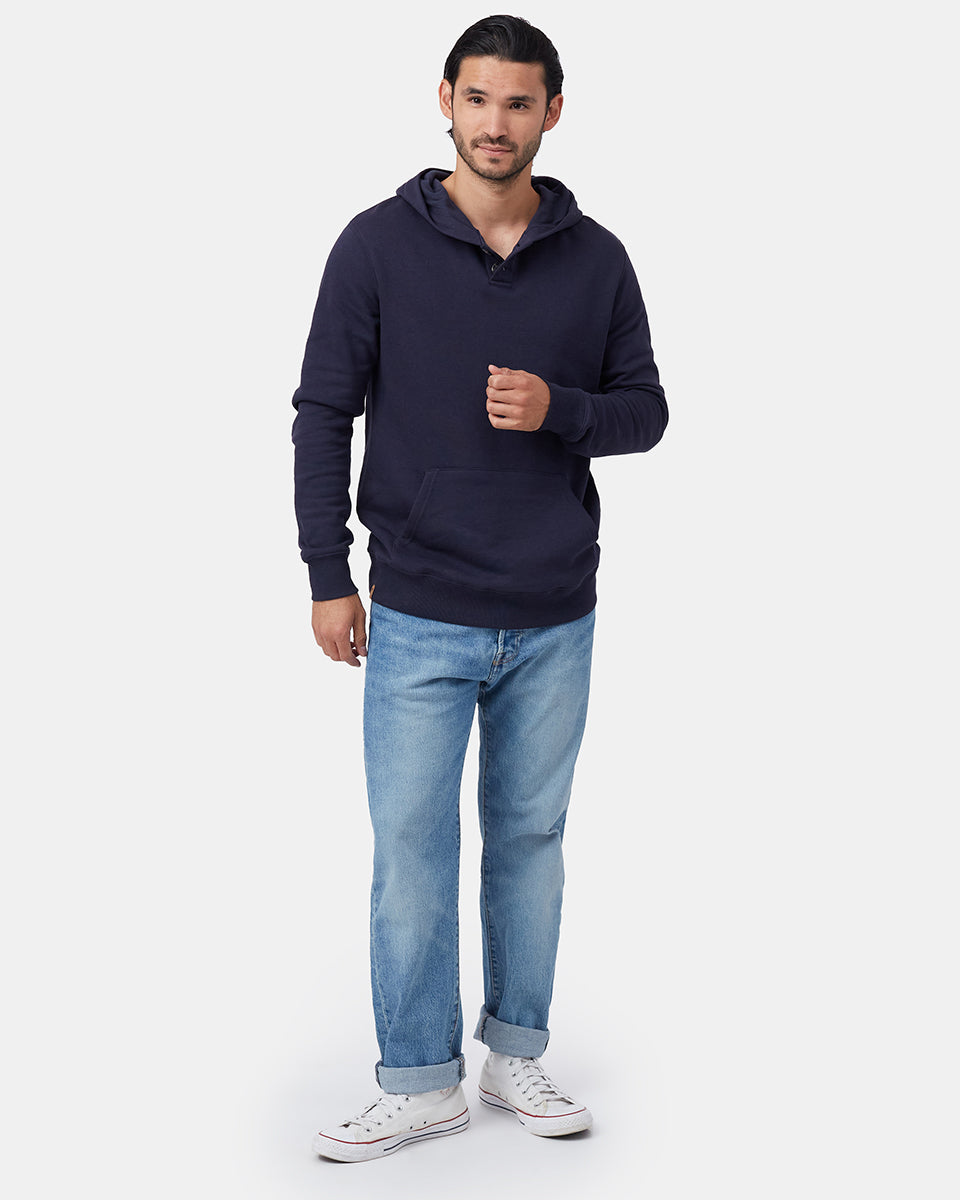 Treefleece 1/4 Button Hoodie-1