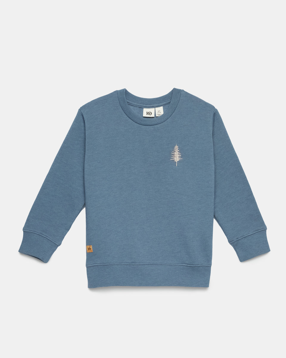 Kids Treefleece Golden Spruce Crew-2