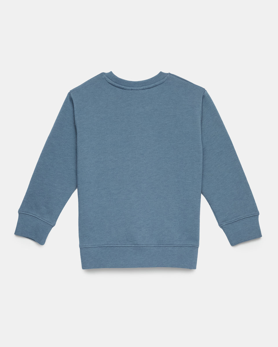 Kids Treefleece Golden Spruce Crew-3