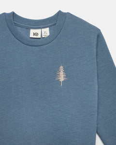Kids Treefleece Golden Spruce Crew-4