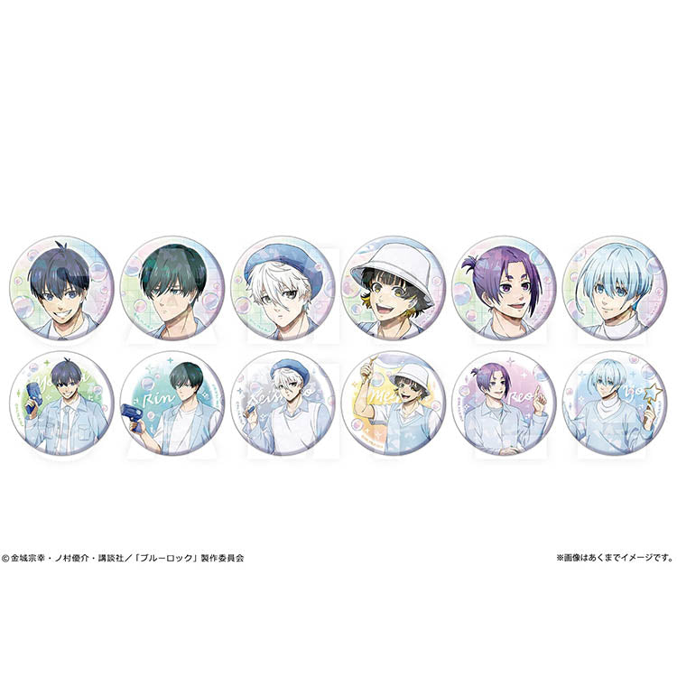 Blue Lock Anime Merch - Soap Bubbles  Ver. Trading Hologram Tin Badge-1