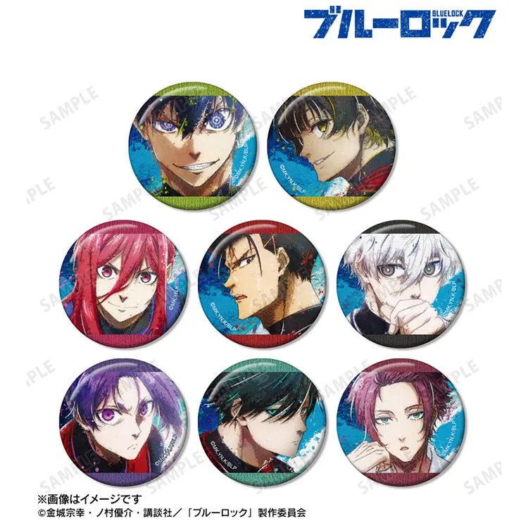 Blue Lock Anime Merch - Trading grunge CANVAS Tin Badge-1