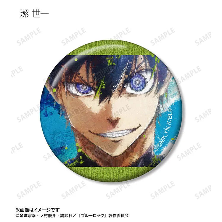 Blue Lock Anime Merch - Trading grunge CANVAS Tin Badge-2
