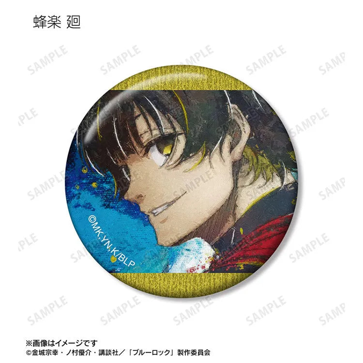Blue Lock Anime Merch - Trading grunge CANVAS Tin Badge-3