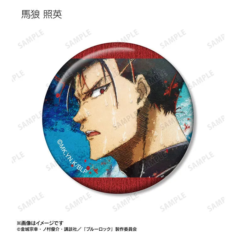 Blue Lock Anime Merch - Trading grunge CANVAS Tin Badge-5
