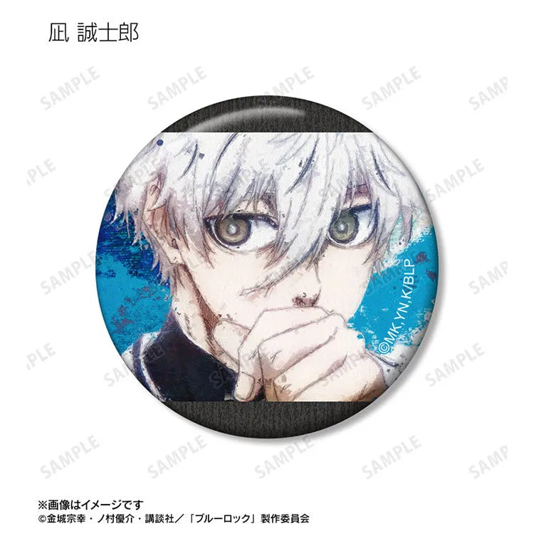 Blue Lock Anime Merch - Trading grunge CANVAS Tin Badge-6