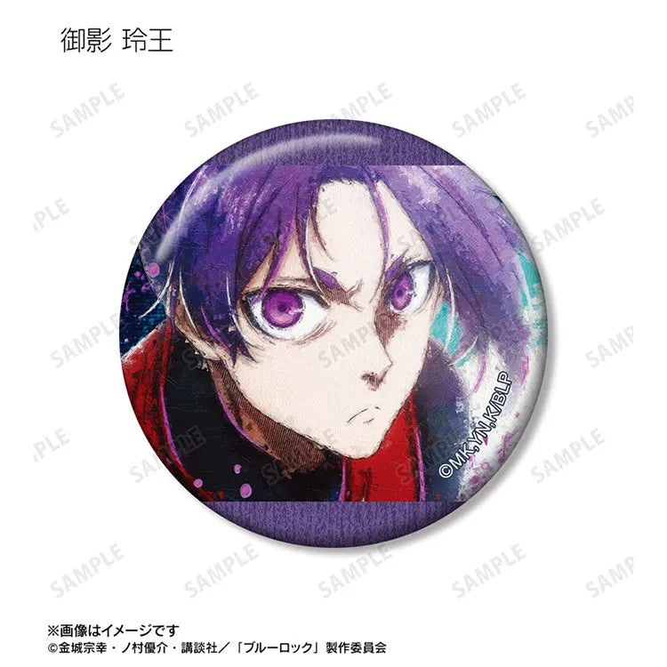 Blue Lock Anime Merch - Trading grunge CANVAS Tin Badge-7
