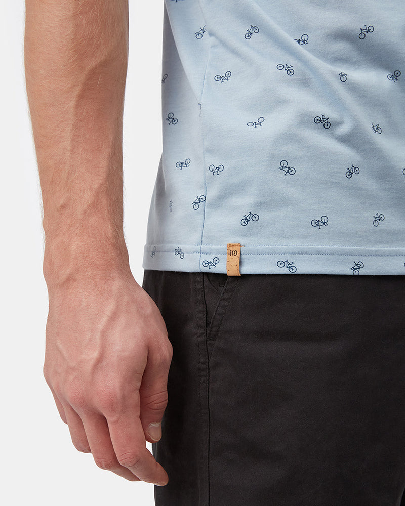 Bike Around Print T-Shirt-4