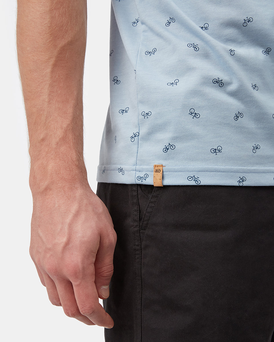 Bike Around Print T-Shirt-4