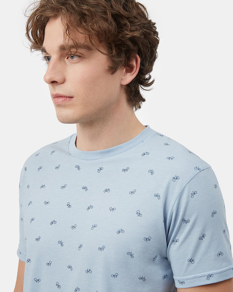 Bike Around Print T-Shirt-5