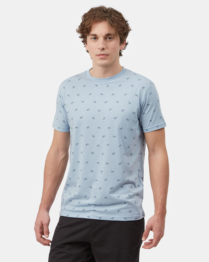 Bike Around Print T-Shirt-2