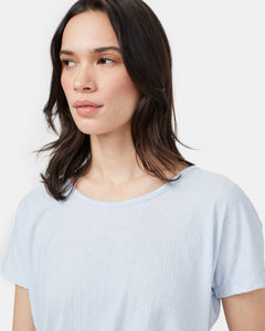 Ribbed Scoop Neck T-Shirt-5