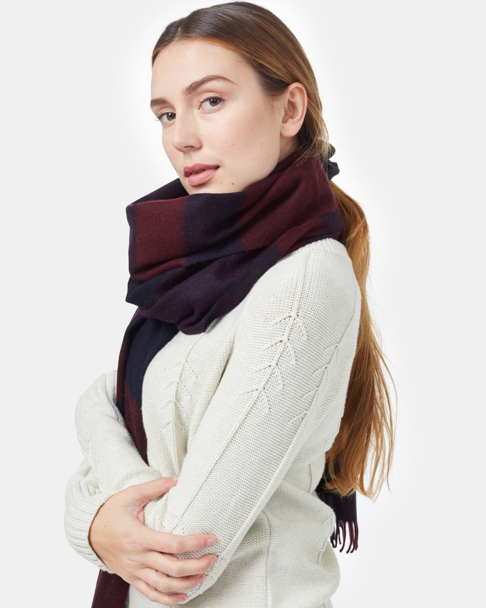 RWS Wool Woven Plaid Scarf-3