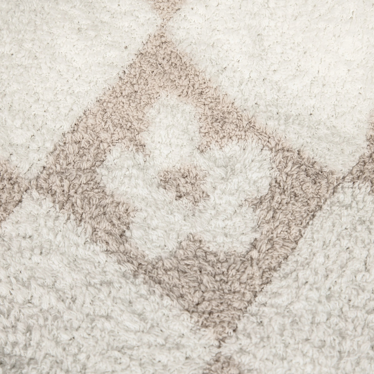 Blushing Beige & White Flower Power Print Toddler Blanket-8