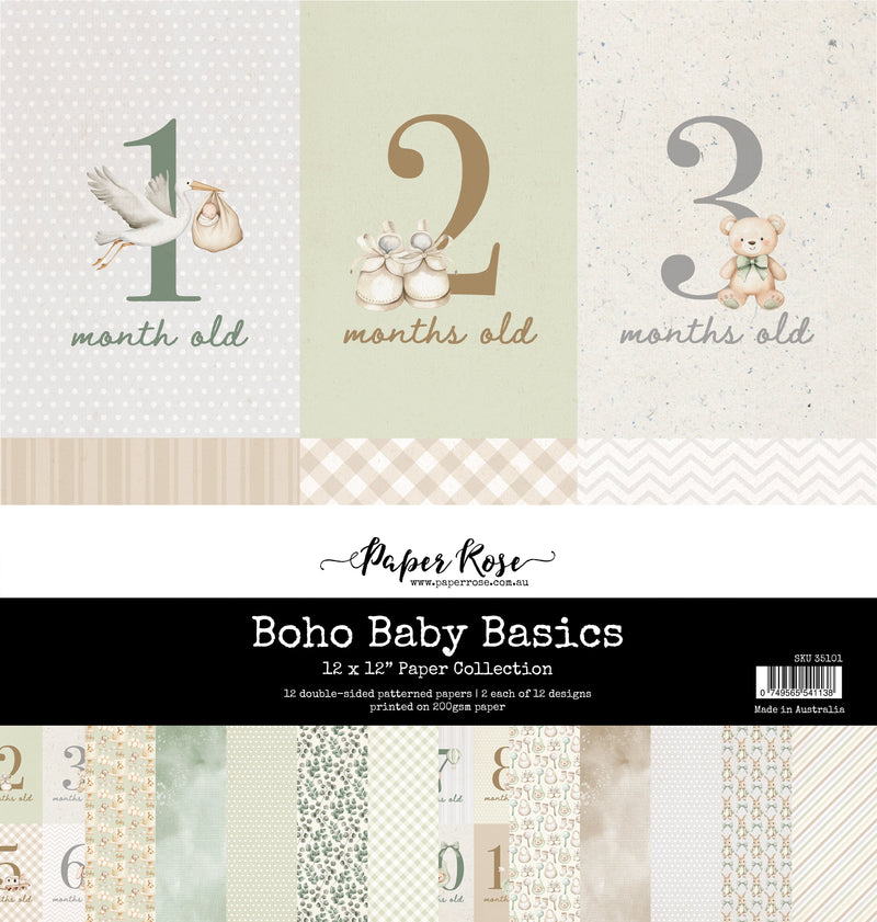 Boho Baby Basics 12x12 Paper Collection 35101-1