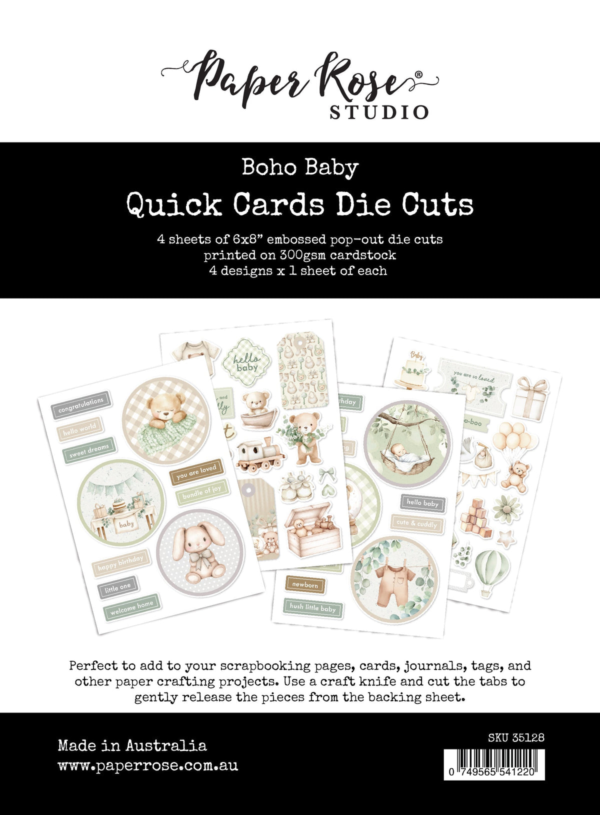 Boho Baby Quick Card Die Cuts 35128-1