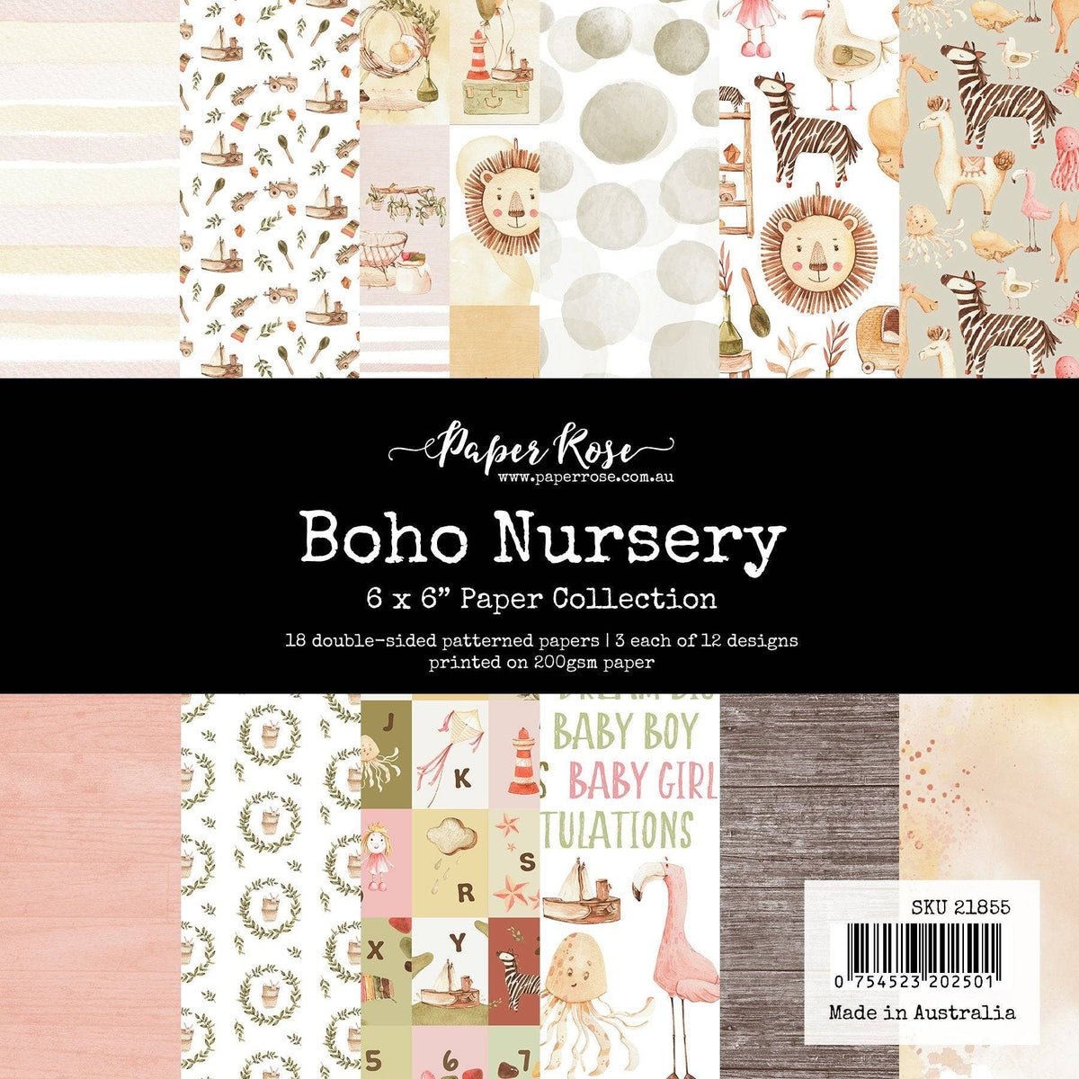 Boho Nursery 6x6 Paper Collection 21855-1