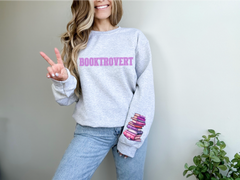 Booktrovert Unisex Crewneck Sweatshirt-1