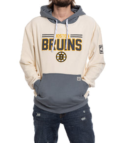 Boston Bruins NHL Unisex Reverse Terry Retro Premium Hoodie-1