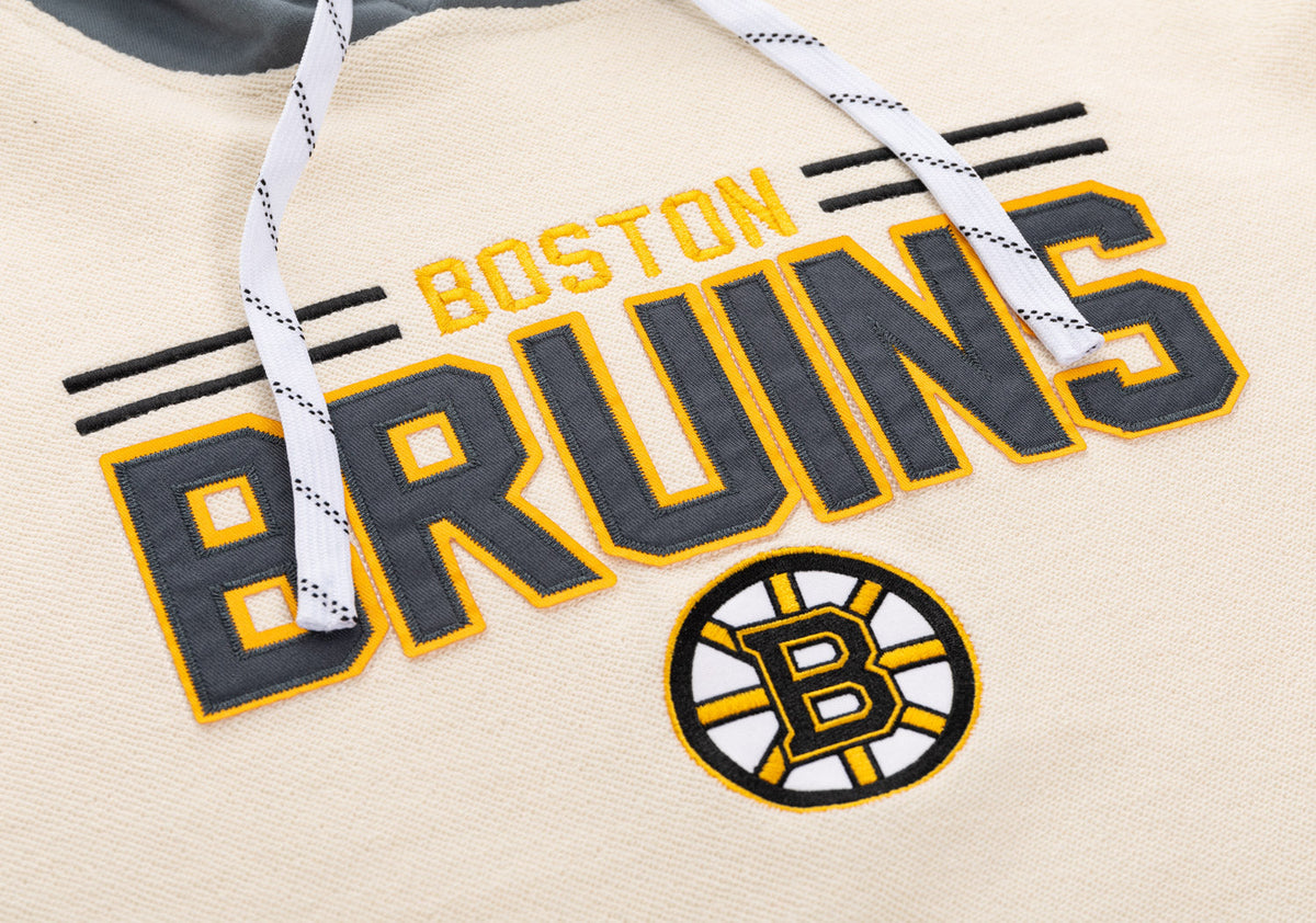Boston Bruins NHL Unisex Reverse Terry Retro Premium Hoodie-5