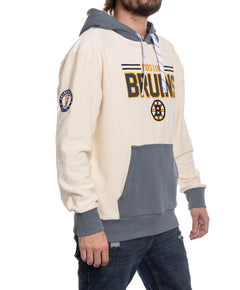 Boston Bruins NHL Unisex Reverse Terry Retro Premium Hoodie-2