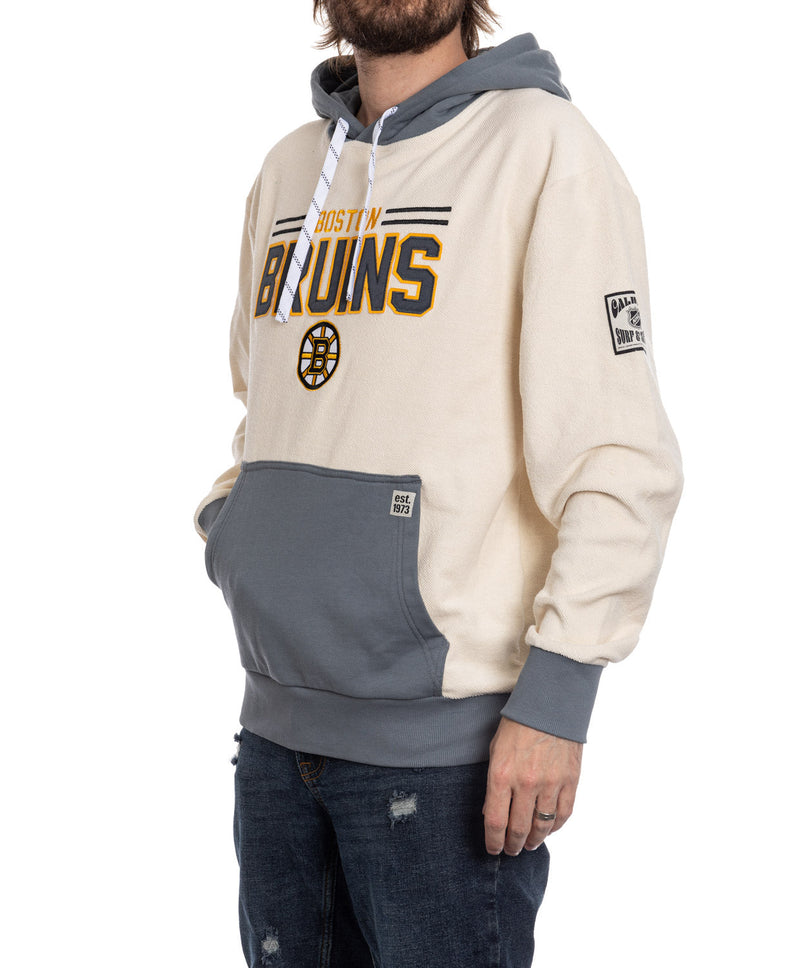 Boston Bruins NHL Unisex Reverse Terry Retro Premium Hoodie-4