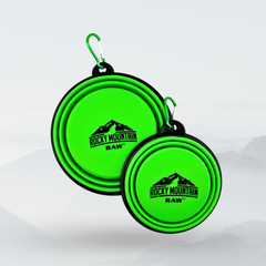 Green Foldable Dog Bowl-1