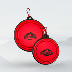 RED Foldable Dog Bowl-1