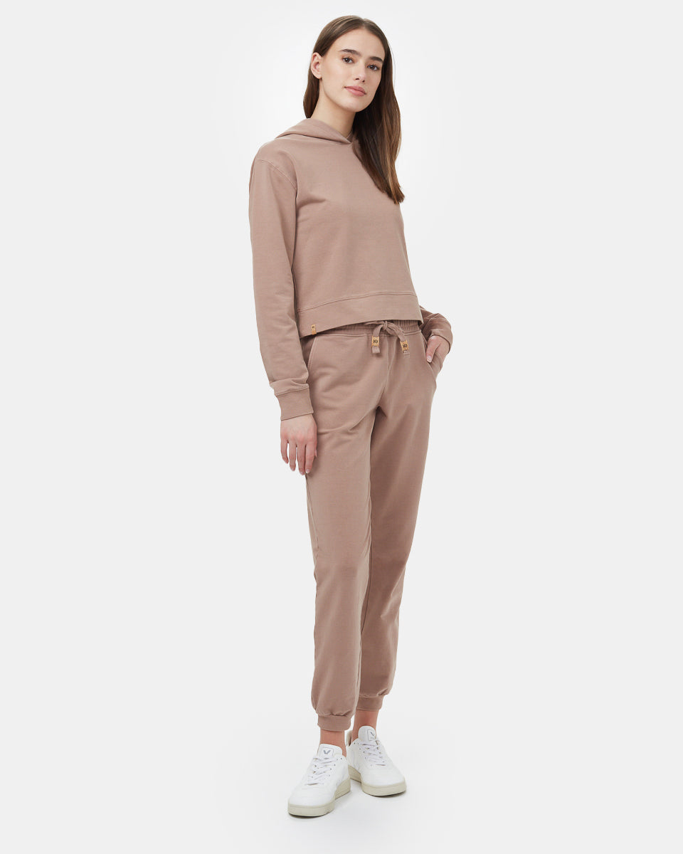 French Terry Cropped Hoodie-1