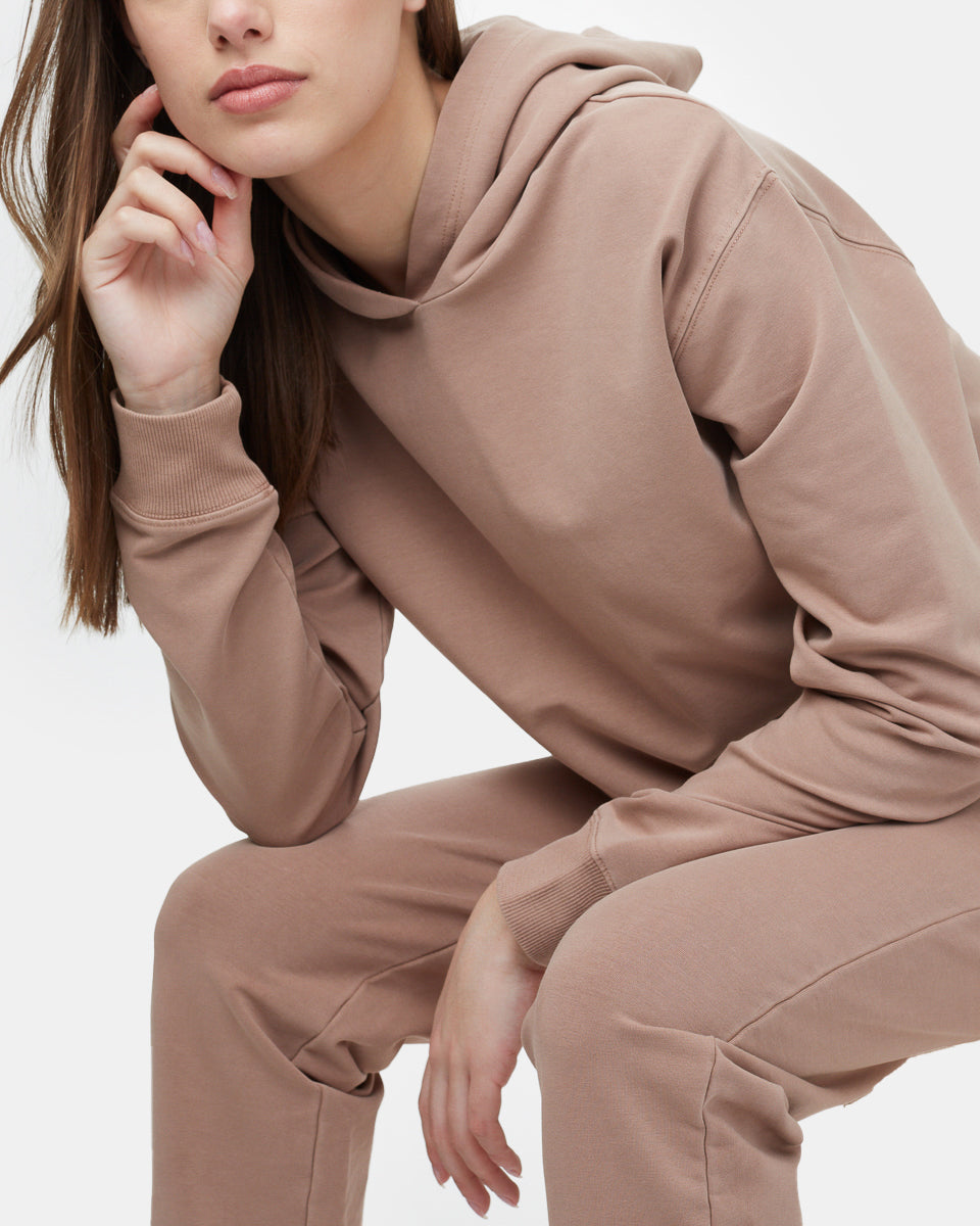 French Terry Cropped Hoodie-7
