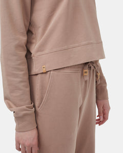French Terry Cropped Hoodie-6