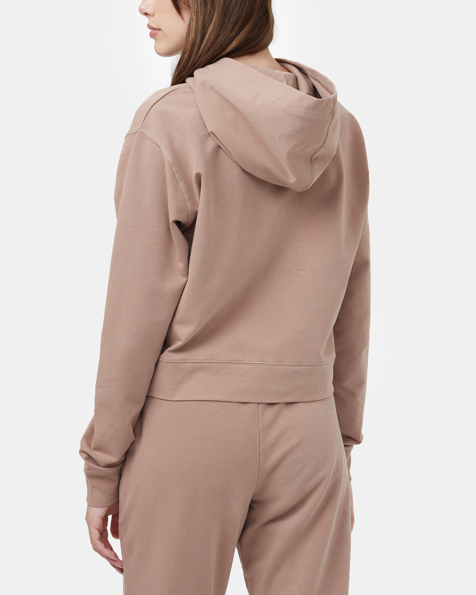 French Terry Cropped Hoodie-4