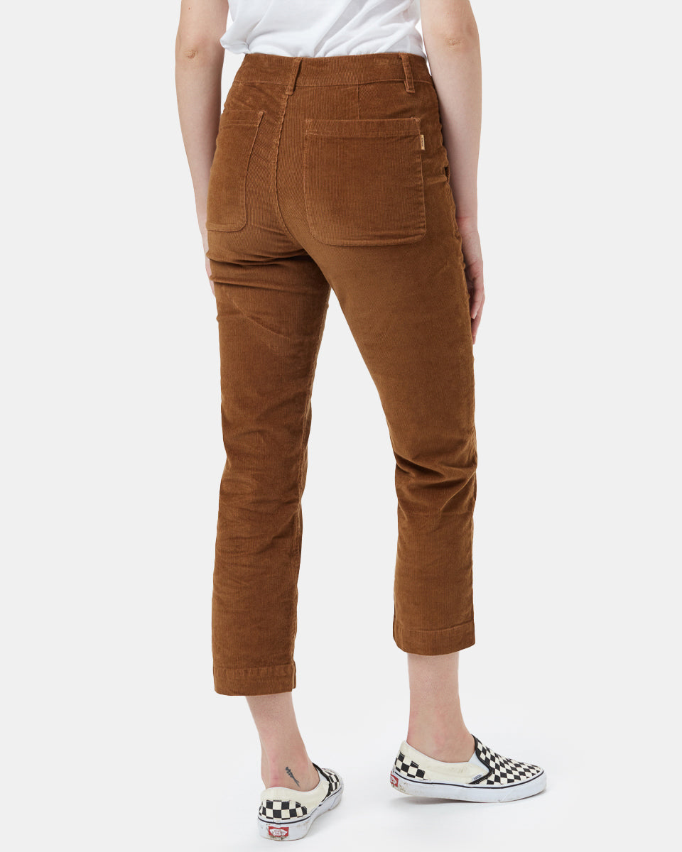 Corduroy Cropped Straight Leg Pant-3