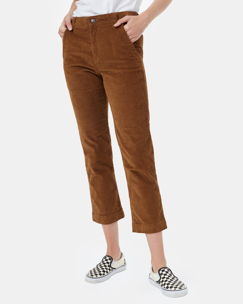 Corduroy Cropped Straight Leg Pant-1