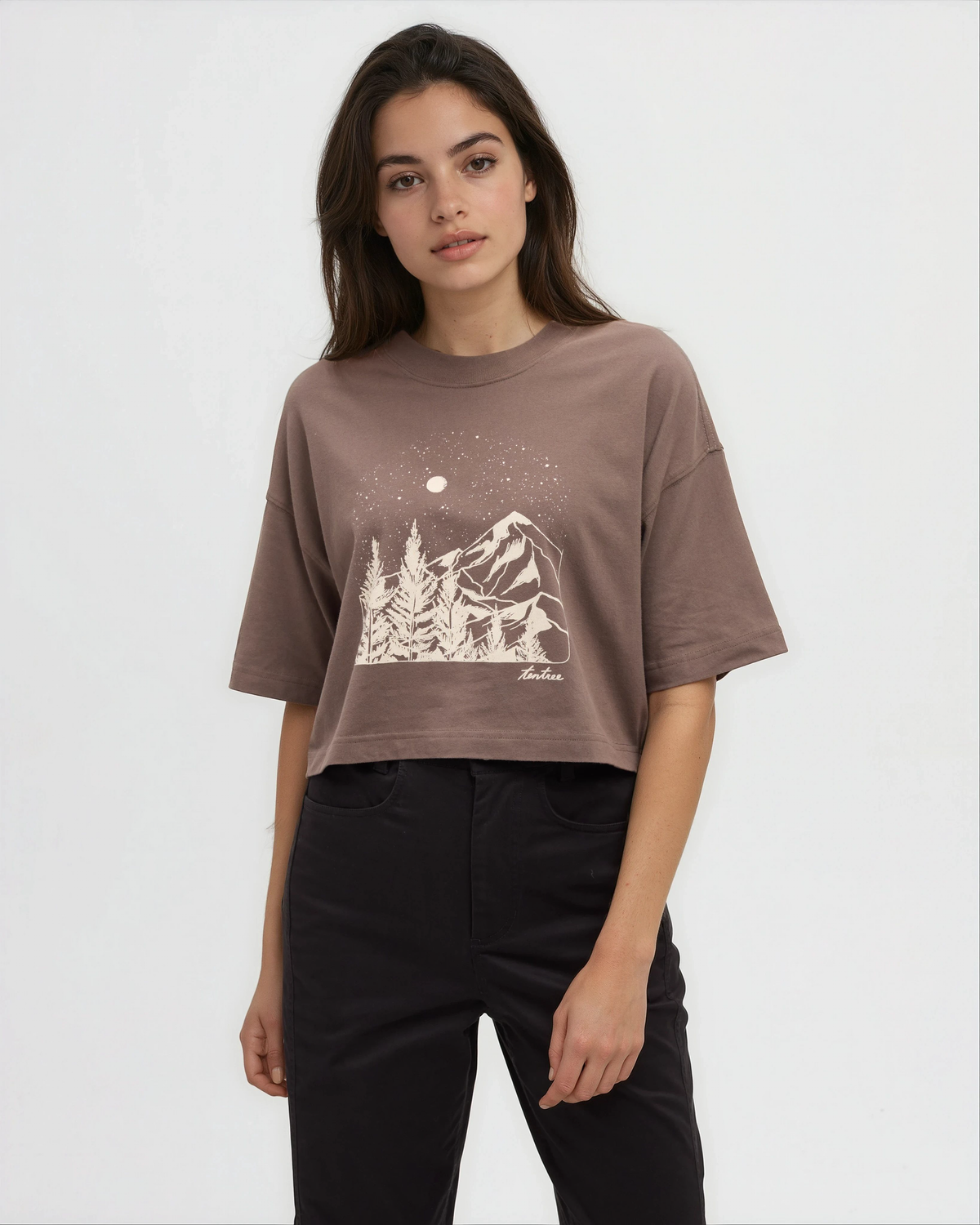 Parks Landscape Oversized Crop T-Shirt-2