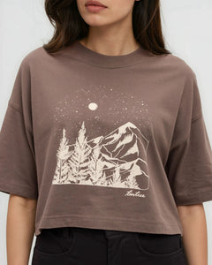 Parks Landscape Oversized Crop T-Shirt-4