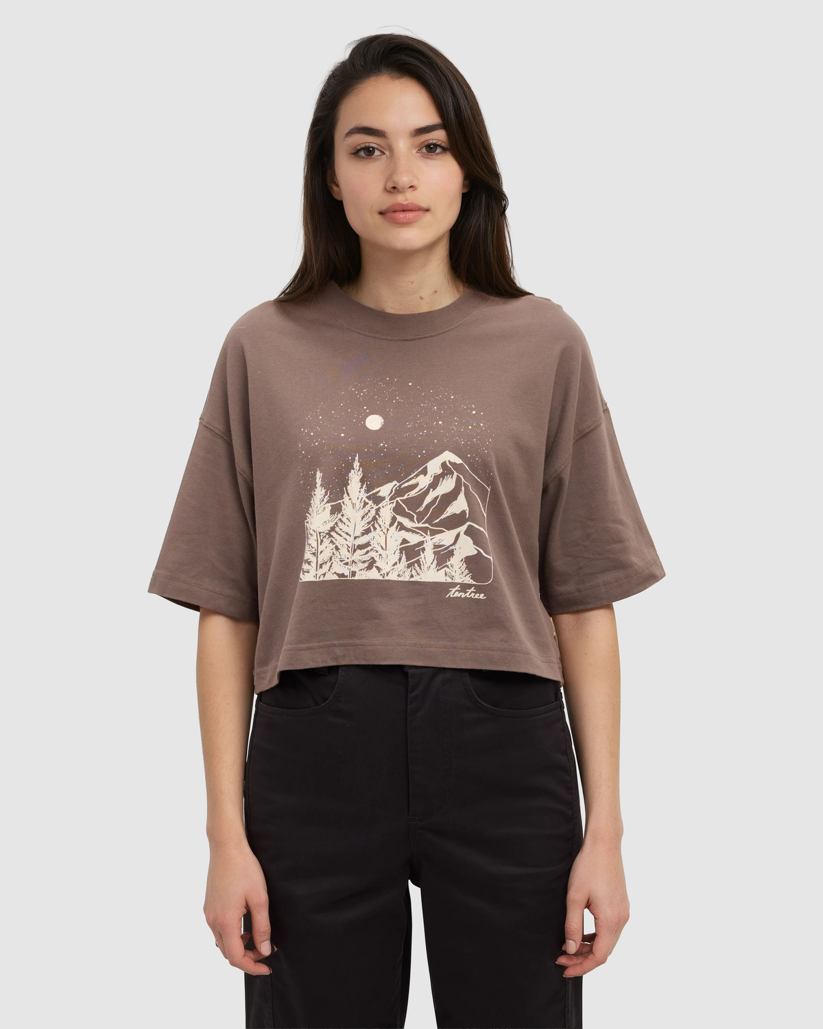 Parks Landscape Oversized Crop T-Shirt-1