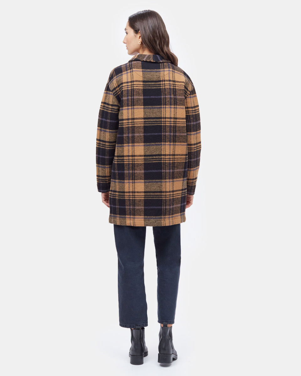 Flannel Cocoon Cardigan-3