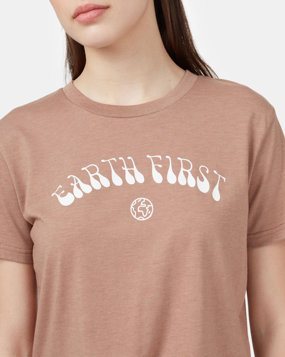 Earth First Cropped T-Shirt-4