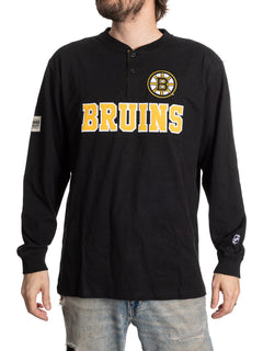 Boston Bruins Long Sleeve Henley-1
