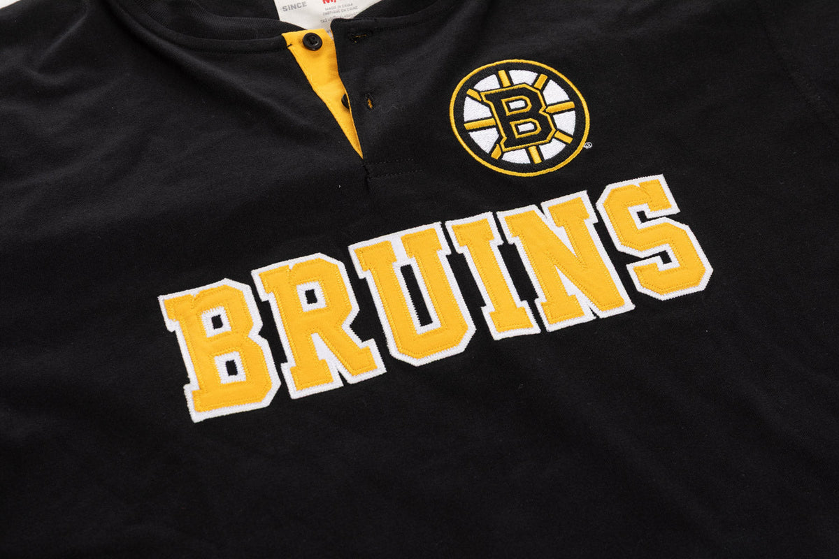 Boston Bruins Long Sleeve Henley-3