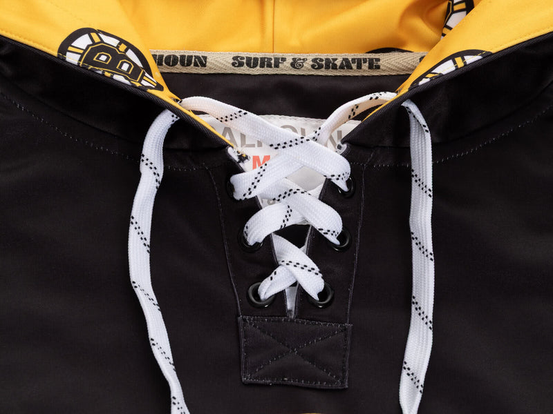 Boston Bruins Hockey Lace Hoodie-3